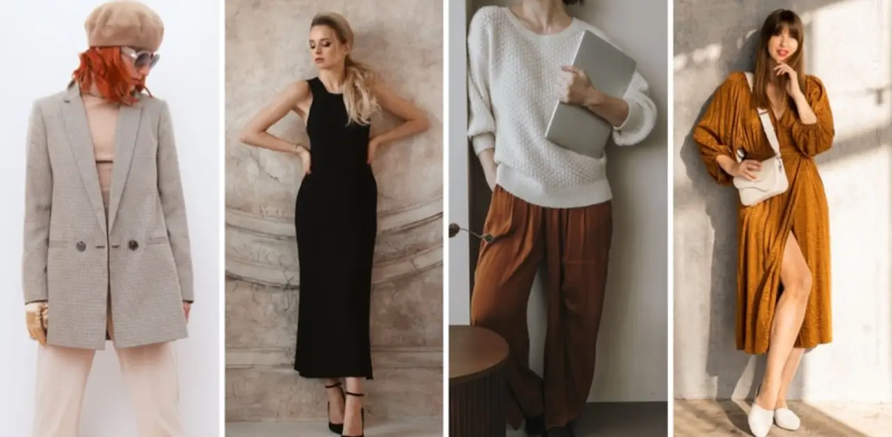Minimalist outfits using only sustainable items